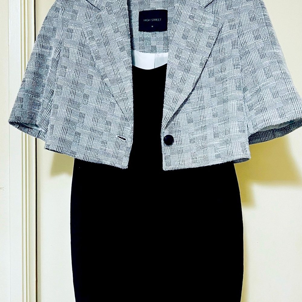 Little black dress with boloero jacket